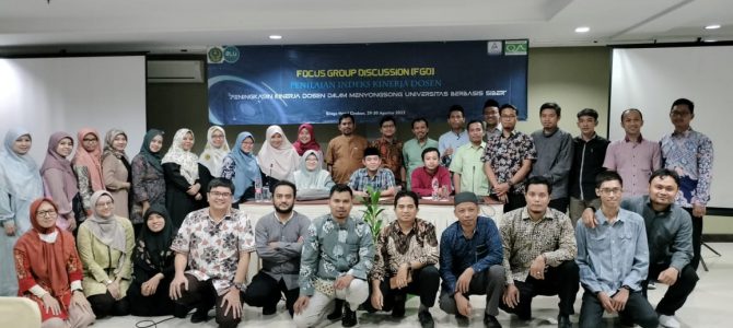 FGD PENILAIAN INDEKS KINERJA DOSEN 2023 :